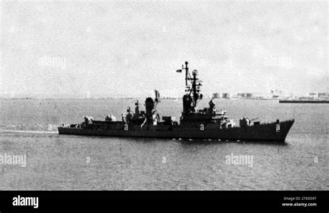 USS Charles F. Adams (DDG-2) underway in 1966 Stock Photo - Alamy