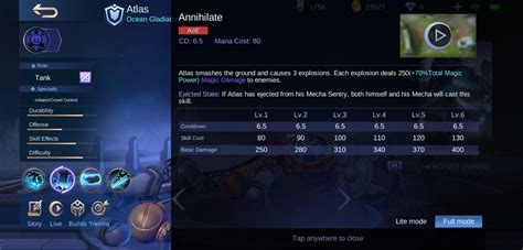 Mobile Legends Patch Notes 1.4.44 Atlas Ocean Gladiator | PinoyGamer ...