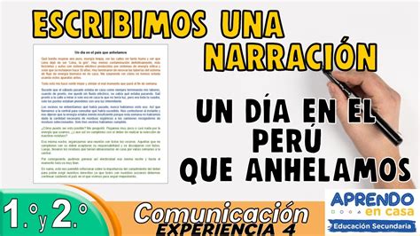 ESCRIBIMOS LA NARRACIÓN DE UN DÍA COMÚN EN EL PERÚ QUE ANHELAMOS