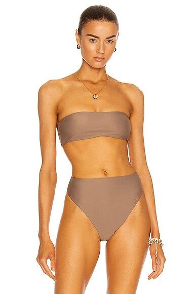 Buy Jade Swim All Around Bandeau Bikini Top Nude At Off