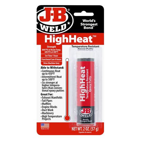 Jb Weld High Heat Epoxy Putty Stick Gr Great Automotive Solutions