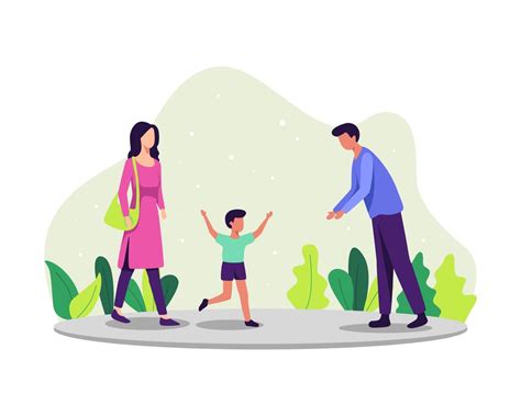 parenting concept illustration  vector art  vecteezy