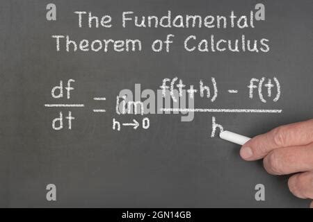 Mathematical Formula Integral Calculus On A Blackboard Stock Photo Alamy