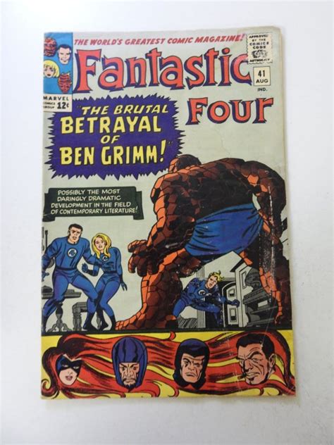 Fantastic Four Gd Vg Condition Moisture Damage Comic