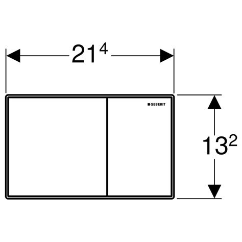 Geberit Actuator Plate Sigma 60 For Dual Flush Surface Even Brushed