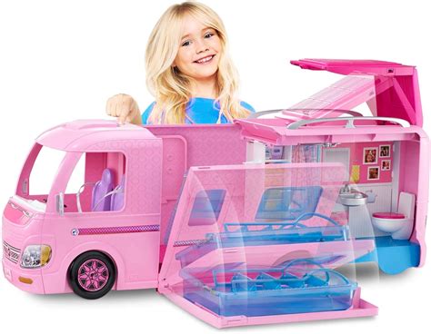 Trailer Dos Sonhos Barbie Mattel Rosa Amazon Br Brinquedos E Jogos