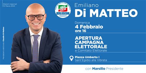 Certa Stampa REGIONALI 2024 DOMENICA 4 FEBBRAIO EMILIANO DI MATTEO