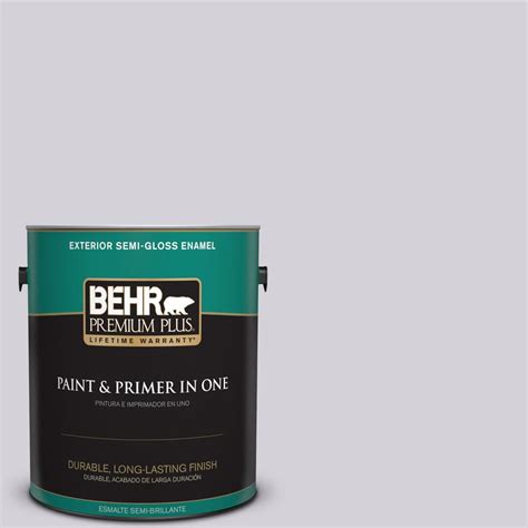 BEHR Premium Plus 5 Gal 600A 3 California Lilac Semi Gloss Enamel