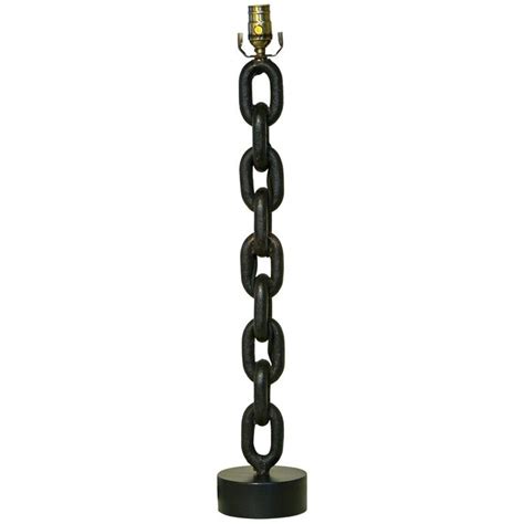 Vintage Handmade Iron Chain Link Table Lamp With Arts And Crafts Feel Chain Link Table Lamp