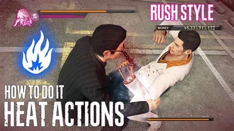 Kiryu Rush Style Heat Actions How To Do It Yakuza 0 YouTube