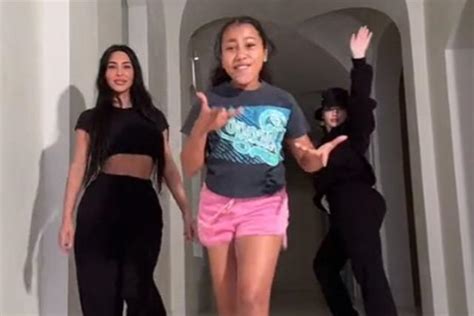 Kim Kardashian And Daughter North Perform Tiktok Dance With Olivia