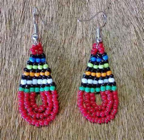 African Zulu Beaded Earrings