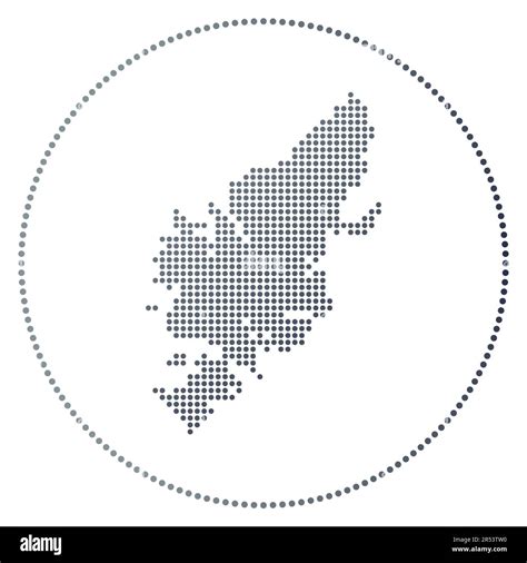 Lewis And Harris Digital Badge Dotted Style Map Of Lewis And Harris In