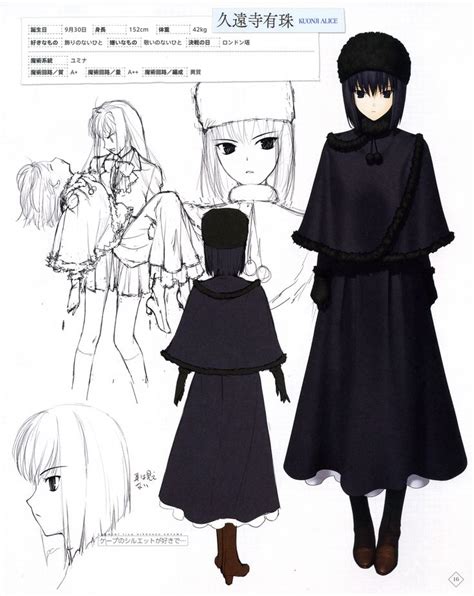 Kuonji Alice Type Moon Anime Character Design Inspiration