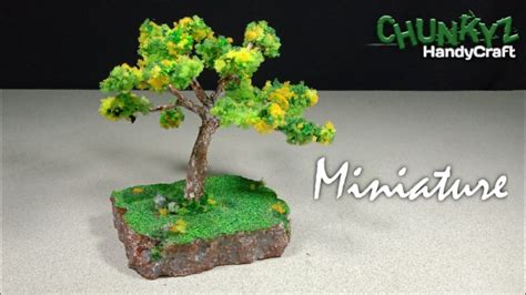 How To Make A Miniature Tree Miniatur Pohon DIY YouTube