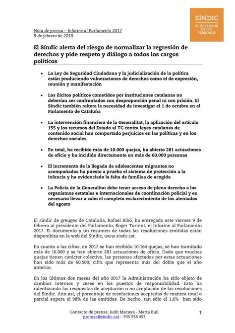 El S Ndic Alerta Del Riesgo De Normalizar La Regresi N De Derechos Y