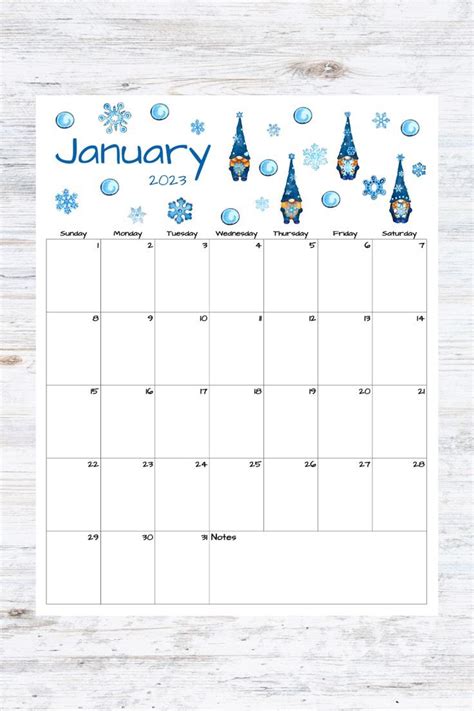 Fillable Editable January Calendar January 2023 Calendar Etsy Artofit