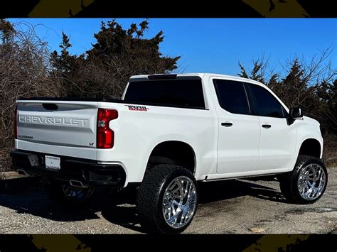 Chevy Silverado Lifted White