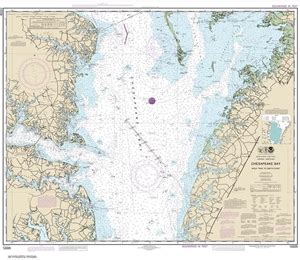 TheMapStore NOAA Chart 12225 Chesapeake Bay Virginia Mobjack Bay