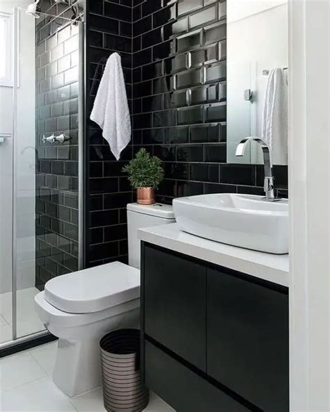 Banheiro Preto E Branco 15 Ambientes Lindos Para Se Inspirar