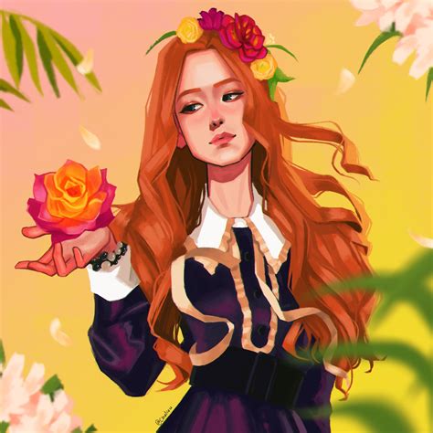 Artstation Roses Charles Deroo Ros Fanart Blackpink Rose Fan Art