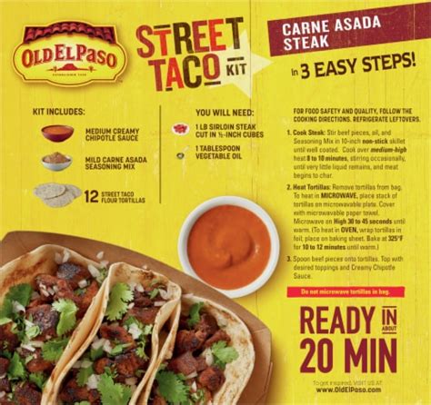 Old El Paso Carne Asada Steak Taco Kit 11 3 Oz Kroger