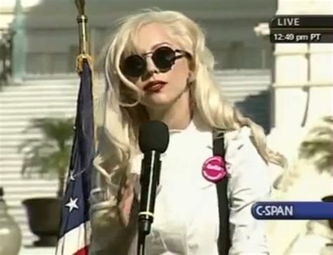 Lady Gaga Delivers A Speech At The National Equality March Lgbt