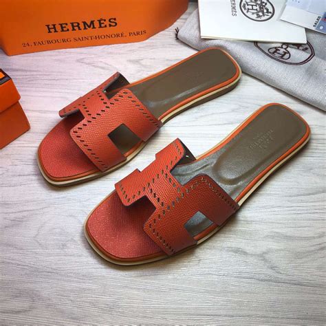 Hermes Oran Sandal Orange For Women Fernize