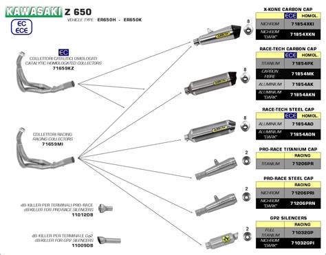 Escape Arrow Race Tech Homologado En Aluminio Negro Para Kawasaki