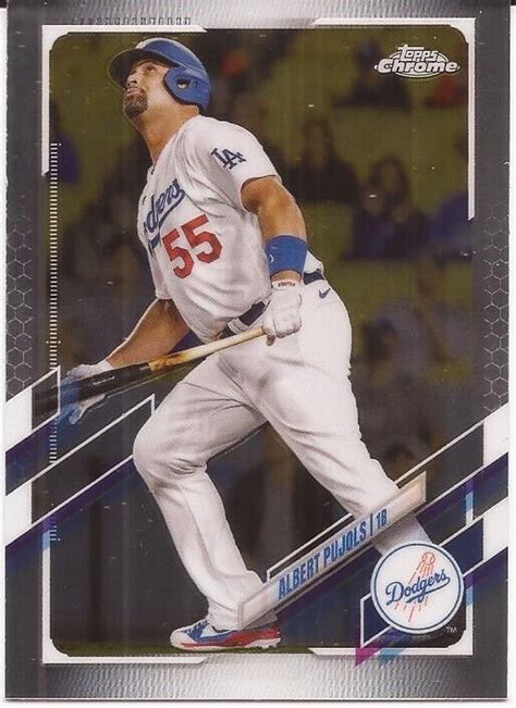 Topps Chrome Update Usc Albert Pujols Los Angeles Dodgers