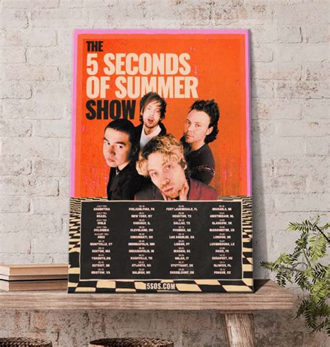 The 5 Seconds of Summer Show 5sos tour 2023 official poster canvas - REVER LAVIE