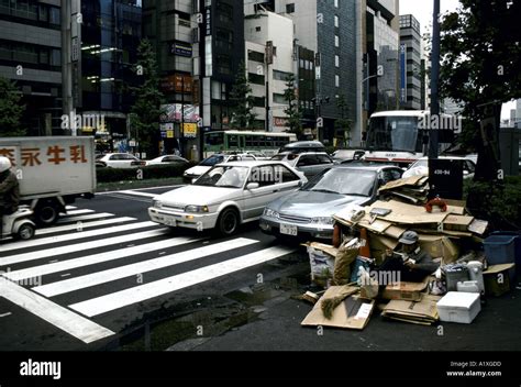 Homeless In Japan Homeless In The Shinjuku Area Of Central Tokyo Summer