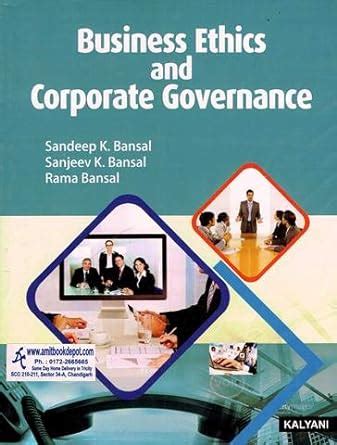 Business Ethics Corporate Governance M 4th Sem Pb Uni