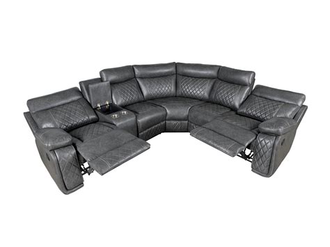 Home Theater Seating Manual Recliner, Large Size Living Room Sofa with 2 Separate Adjustable ...