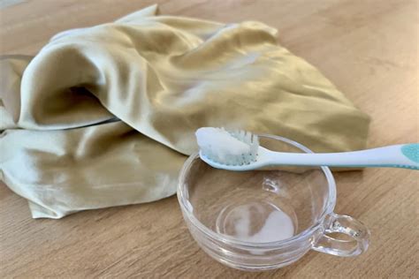 how to clean stains from silk