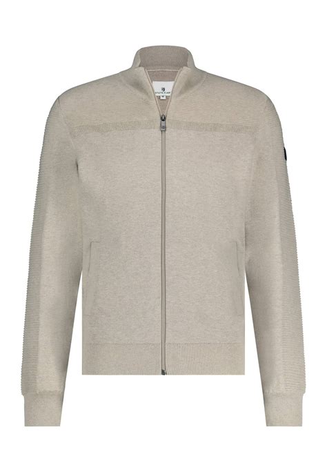 State Of Art Vest Met Rits Kobalt Beige Bas De Wit Mode Leiden