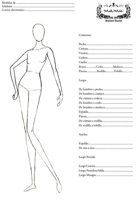 Ficha Técnica De Medidas Reglas De Costura Clases De Costura