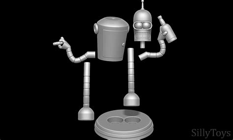 Artstation Bender Bending Rodríguez Futurama 3d Print Model Resources