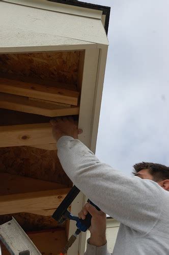 Building Soffit Boxes (And wood soffit installation.) - DIYdiva