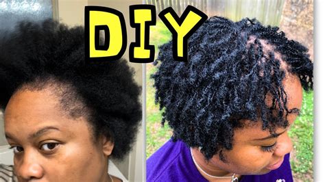 Diy Microlocs Installation Short Hair Two Strand Twist Youtube