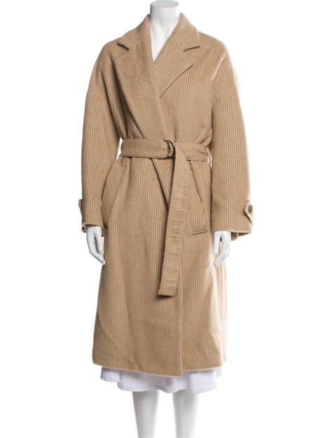 Agnona Alpaca Trench Coat Neutrals Coats Clothing Agn The