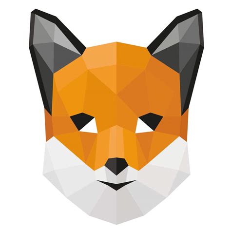 Wall sticker Fox in geometric shape | wall-art.com