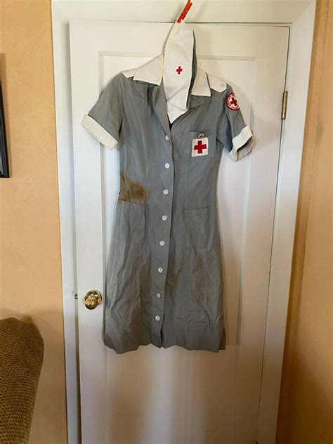 WWII VINTAGE 40s AMERICAN RED CROSS UNIFORM VOLUNTEER Gem