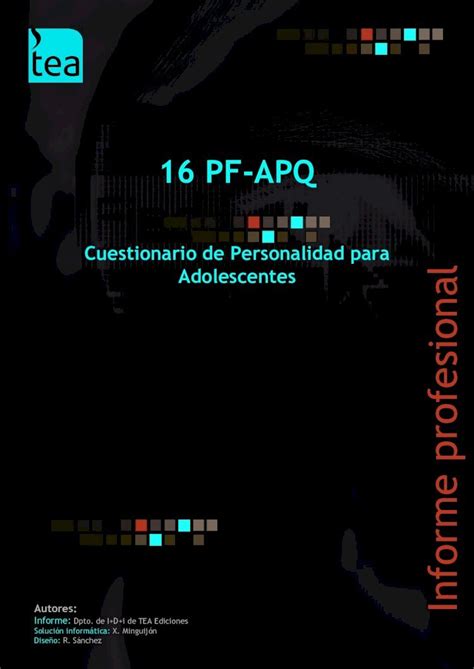 Pdf 16 Pf Apq Test Psicológicos Tests De Personalidad · 16 Pf