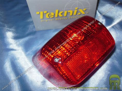 Luz Trasera Roja Teknix Para Ciclomotor Peugeot Fox