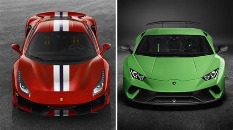 Ferrari 488 Pista Vs Lamborghini Huracan Performante La Sfida