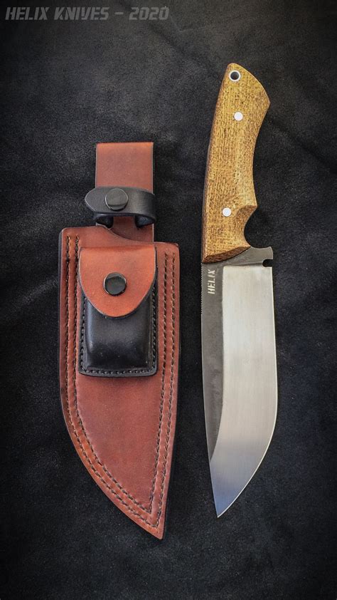 Custom Handmade Camp Knife By Helix Knives Slovenian Knifemaker Check