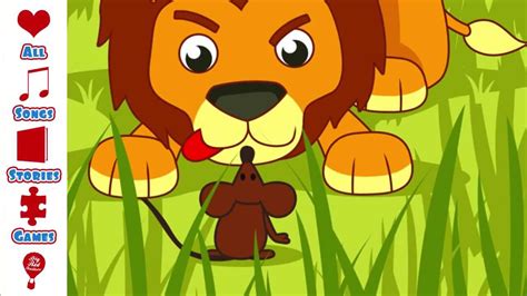 Childrens Story The Lion And The Mouse Childrens Story For Ages 3