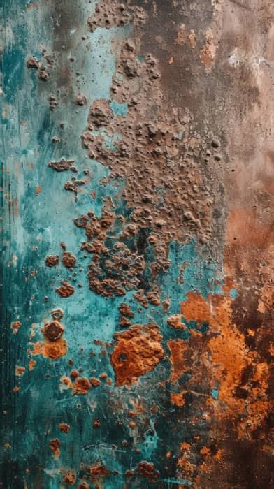 rusted metal texture, corroded copper surface, rust and patina ...