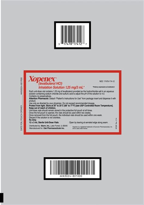 Xopenex: Package Insert / Prescribing Information